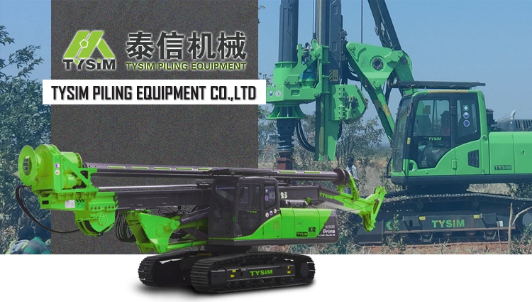 Tysim Kr90c Construction Machinery Hydraulic Drilling Rig Machine Max Drilling Depth 28m