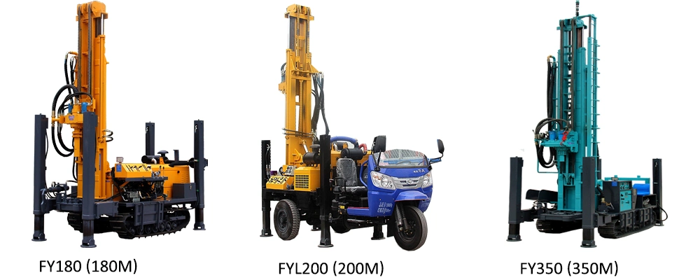 Hydraulic Trailer Mounted Tunnel Joystick Easy Control Rotary Pile Coring Drilling Rig