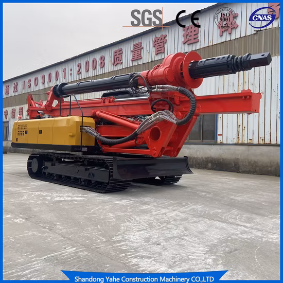 All Geological Conditions 60m Depth High Power Pile Driver Rotary Drilling Rig Machine