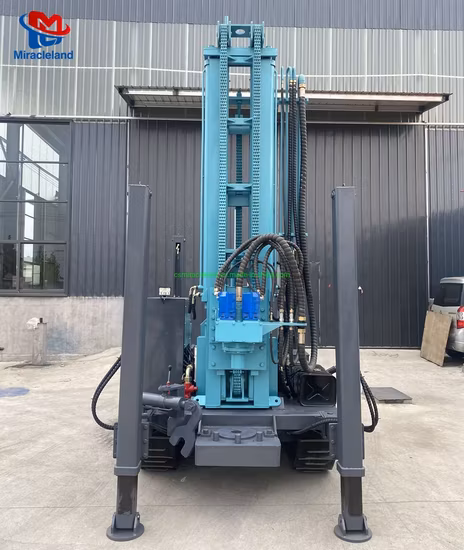 180 m tragbare Raupen-Vollhydraulik-Rotations-DTH-Felsbohrlochbohrmaschine/Lufthammer-Brunnenbohrgerät zum Verkauf